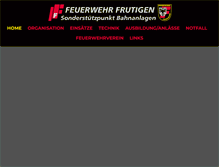 Tablet Screenshot of feuerwehr-frutigen.ch